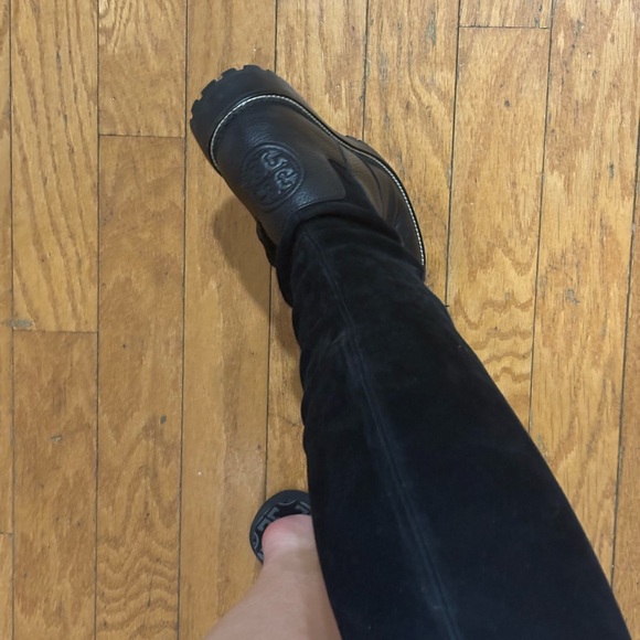 Tory burch knee high leather and suede boots - Picture 7 of 8